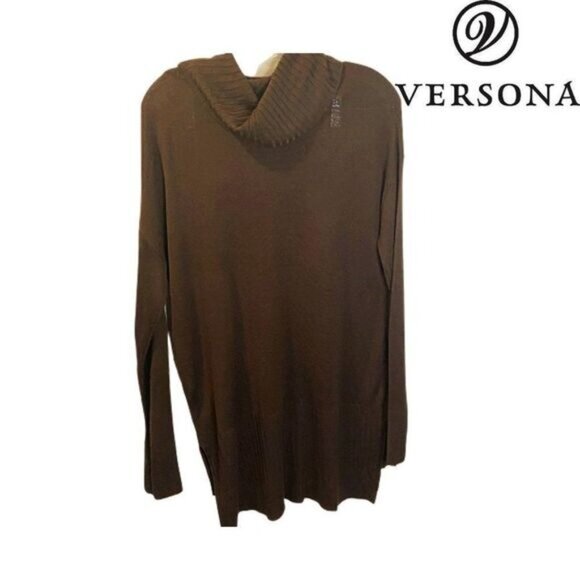Versona‎ Women's Cowl Neck Oversized Pullover Sweater - Picture 2 of 6